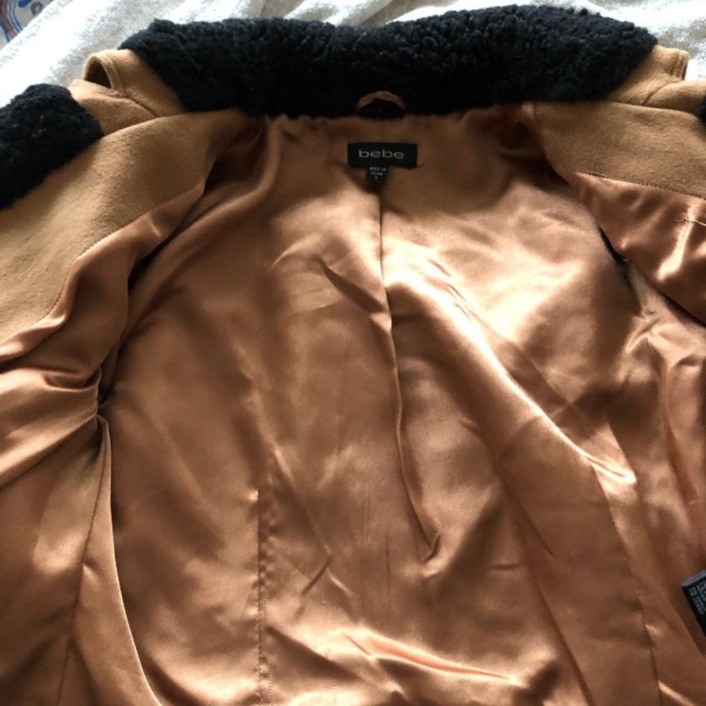 BEBE Wool Cropped Moto Jacket (Vintage) - Picture 6 of 7